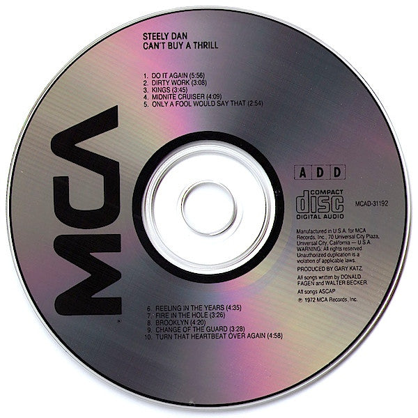 Steely Dan : Can't Buy A Thrill (CD, Album, RE)