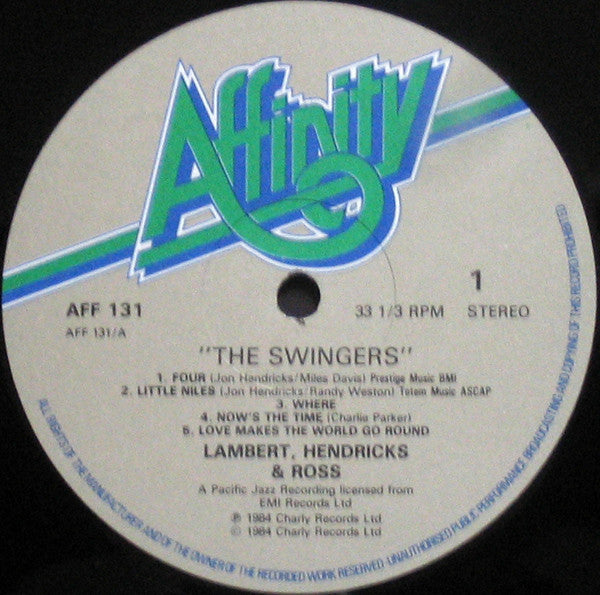 Lambert, Hendricks & Ross With Zoot Sims : The Swingers! (LP, Album, RE)