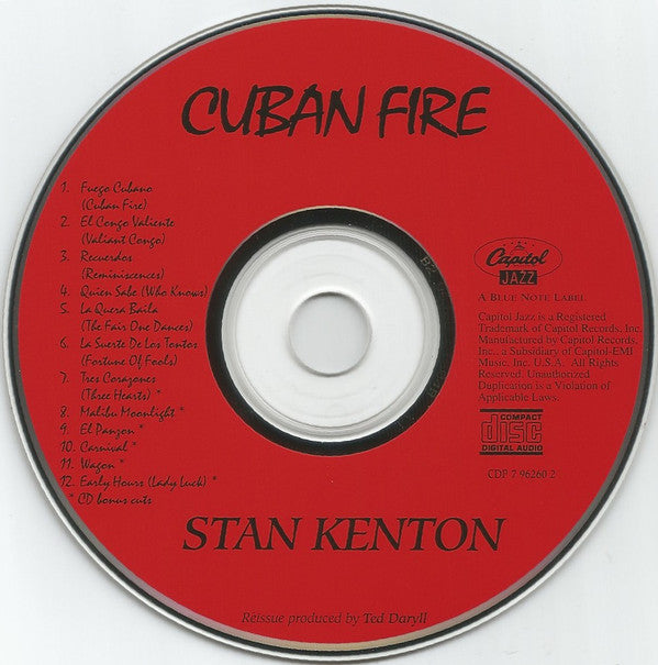 Stan Kenton : Cuban Fire! (CD, Album, Mono, RE)