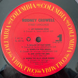Rodney Crowell : Street Language (LP, Album, Pit)
