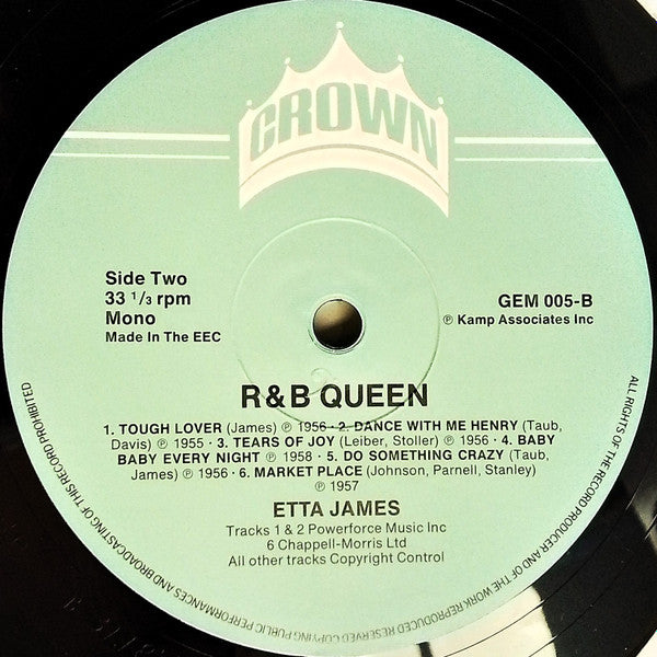 Etta James : R & B Queen (LP, Comp, Mono)