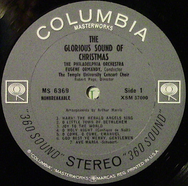 The Philadelphia Orchestra, The Temple University Choirs : The Glorious Sound Of Christmas (LP, RE, Gat)