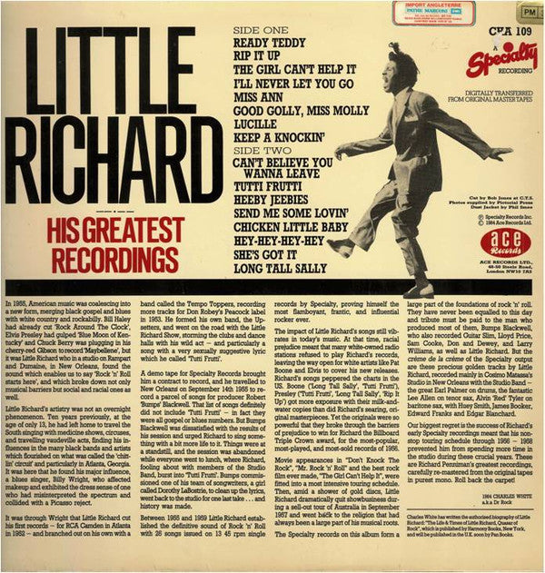 Little Richard : His Greatest Recordings (LP, Comp, Mono)