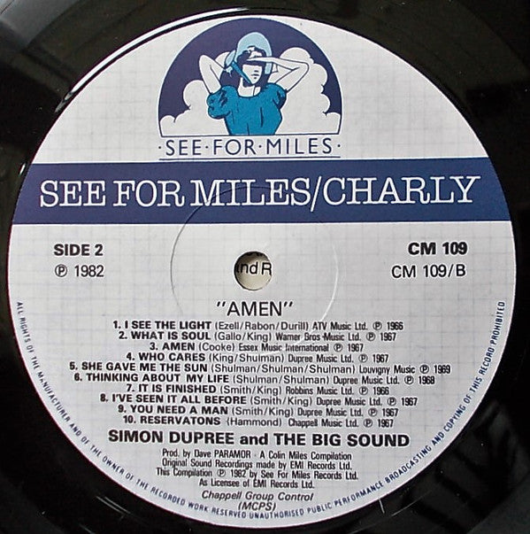 Simon Dupree And The Big Sound : Amen (LP, Comp, Mono)