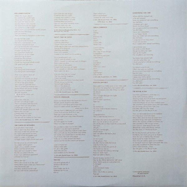 Steely Dan : The Royal Scam (LP, Album, San)