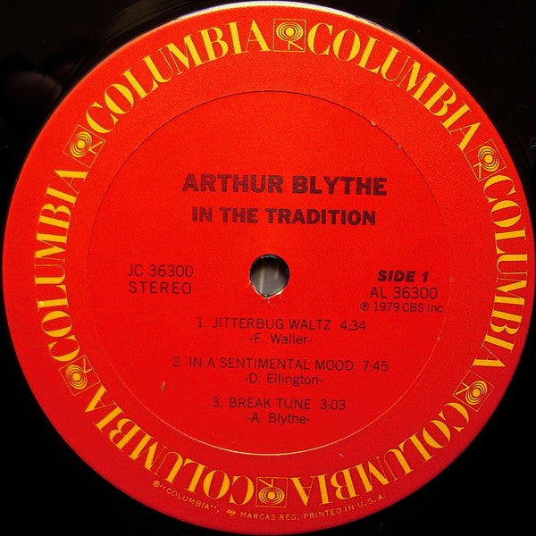 Arthur Blythe : In The Tradition (LP, Album)