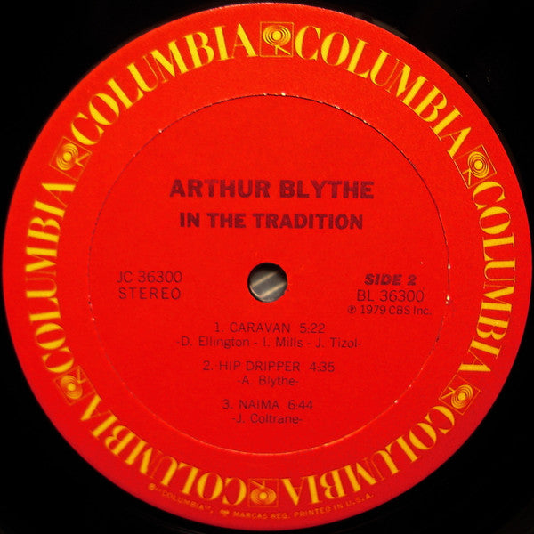 Arthur Blythe : In The Tradition (LP, Album)