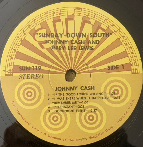 Johnny Cash & Jerry Lee Lewis : Sunday Down South (LP, Comp)