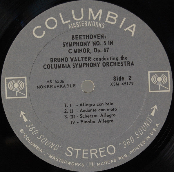 Bruno Walter, Schubert*, Beethoven*, New York Philharmonic / Columbia Symphony Orchestra : Schubert: Unfinished Symphony / Beethoven: Fifth Symphony (2xLP, Comp, Bon)