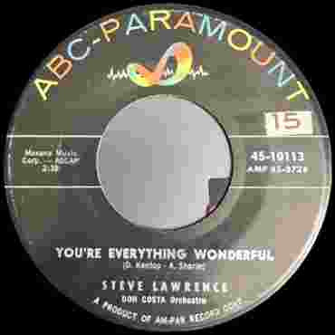 Steve Lawrence (2), Don Costa Orchestra : Why, Why, Why / You're Everything Wonderful (7")