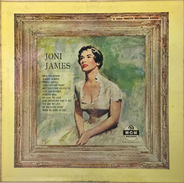 Joni James : Award Winning Album (LP, Album, Comp, Mono)