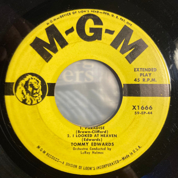 Tommy Edwards : For Young Lovers Vol. 1 (7", EP)