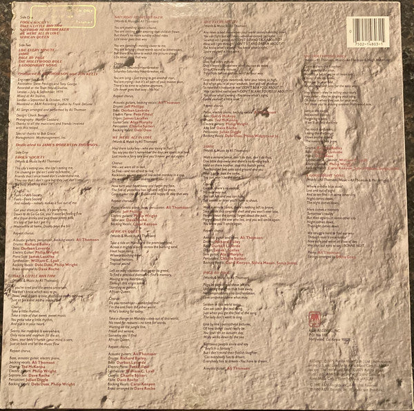 Ali Thomson : Take A Little Rhythm (LP, Album, Ter)