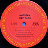 Janis Ian : Night Rains (LP, Album, Pit)