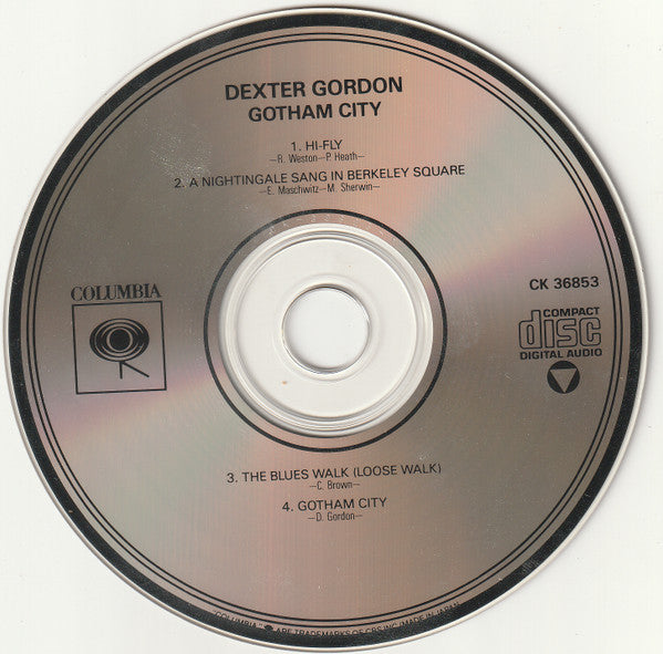 Dexter Gordon : Gotham City (CD, Album)