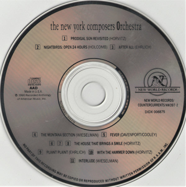 The New York Composers Orchestra : The New York Composers Orchestra (CD, Album)