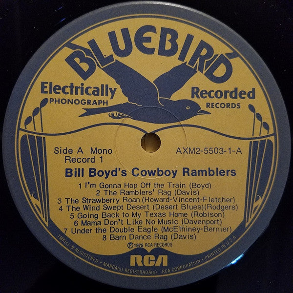 Bill Boyd (3) : Bill Boyd's Cowboy Ramblers (2xLP, Comp, Mono, Gat)