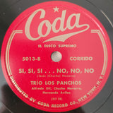 Trio Los Panchos : Cielito Lindo Huasteco / Si, Si, Si... No, No, No (Shellac, 10")