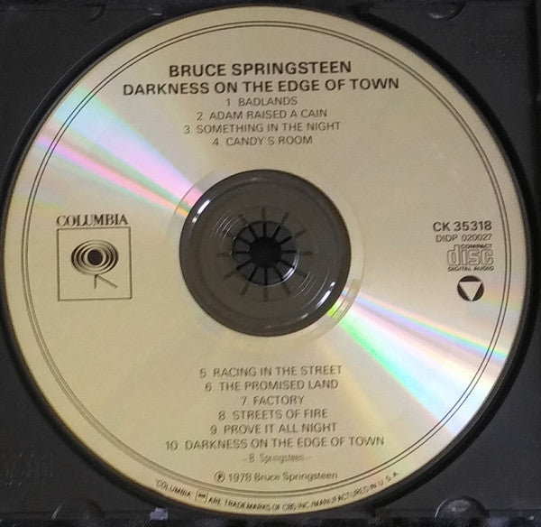 Bruce Springsteen : Darkness On The Edge Of Town (CD, Album, RE, RP, DAD)