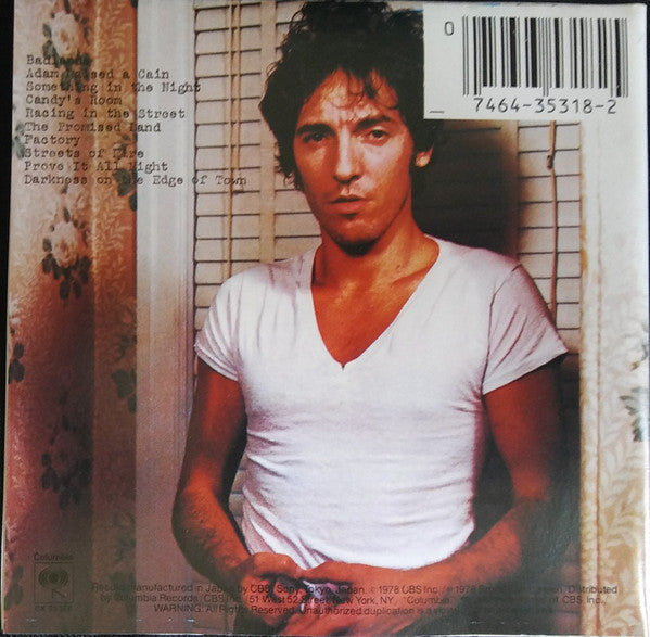 Bruce Springsteen : Darkness On The Edge Of Town (CD, Album, RE, RP, DAD)