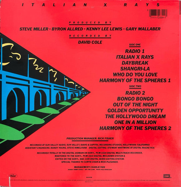 Steve Miller Band : Italian X Rays (LP, Album, Win)
