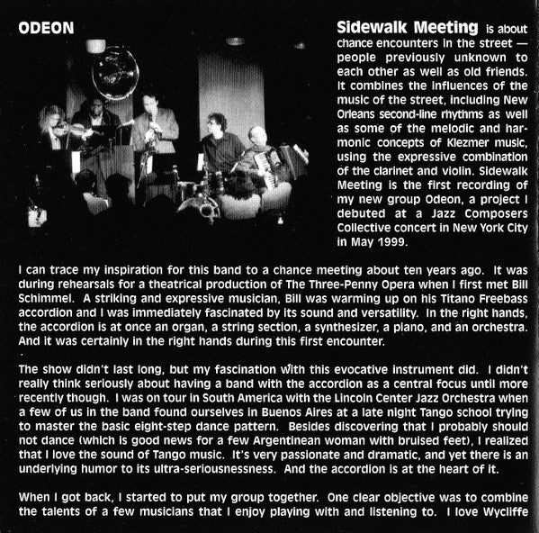 Ted Nash : Sidewalk Meeting (CD, Album)