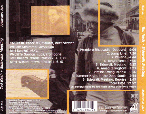 Ted Nash : Sidewalk Meeting (CD, Album)