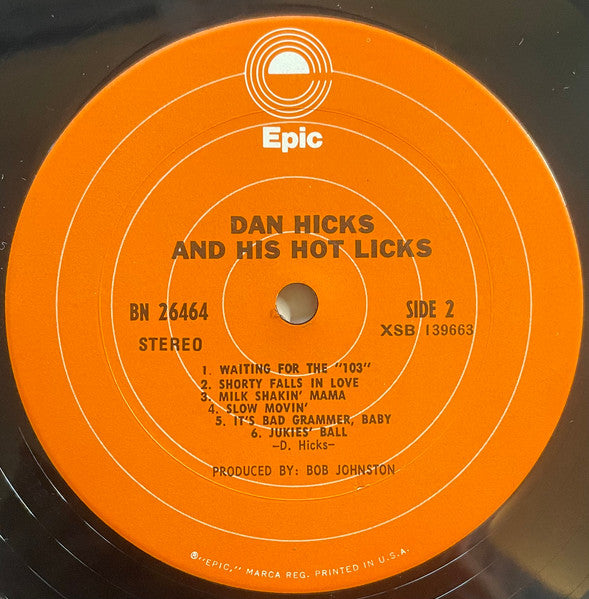 Dan Hicks And His Hot Licks : Original Recordings (LP, Album, RP, Ter)