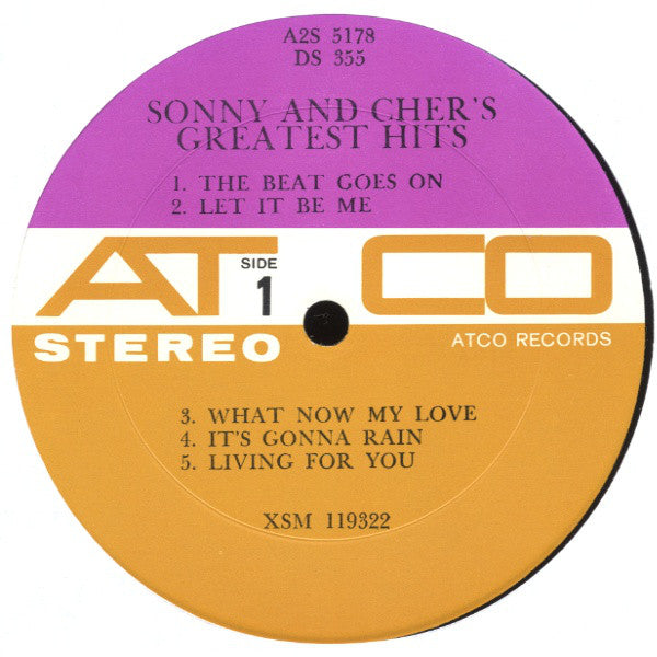 Sonny & Cher : Sonny & Cher's Greatest Hits (2xLP, Comp, Club)