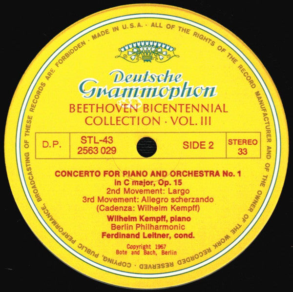 Beethoven* : Concertos (5xLP, RP + Box, Comp, Sli)