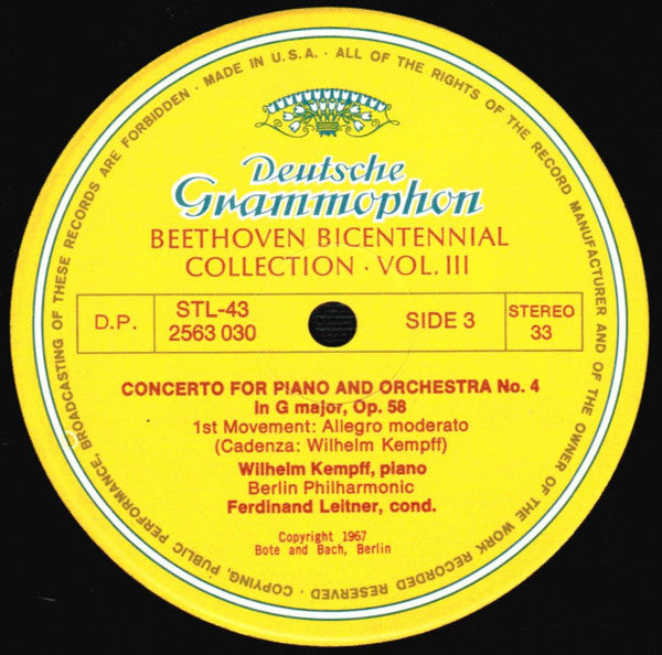 Beethoven* : Concertos (5xLP, RP + Box, Comp, Sli)