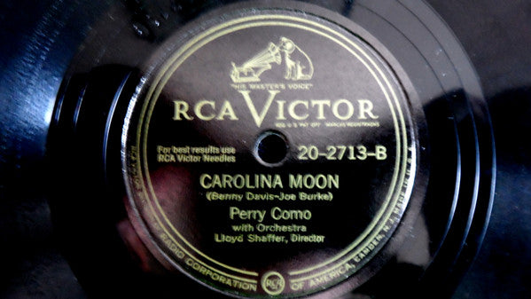 Perry Como : Haunted Heart / Carolina Moon (Shellac, 10")