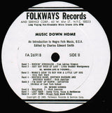 Various : Music Down Home: An Introduction To Negro Folk Music, U.S.A. (2xLP, Comp)