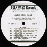 Various : Music Down Home: An Introduction To Negro Folk Music, U.S.A. (2xLP, Comp)