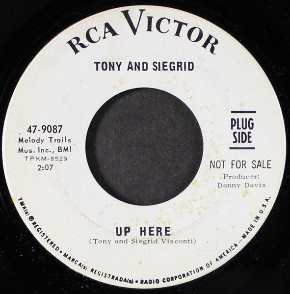 Tony And Siegrid : Up Here / You Don't Understand At All (7", Promo)