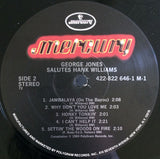 George Jones (2) : George Jones Salutes Hank Williams (LP, Album, RE)