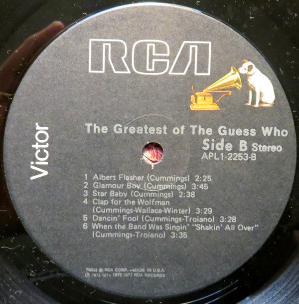 The Guess Who : The Greatest Of The Guess Who (LP, Comp, RE)