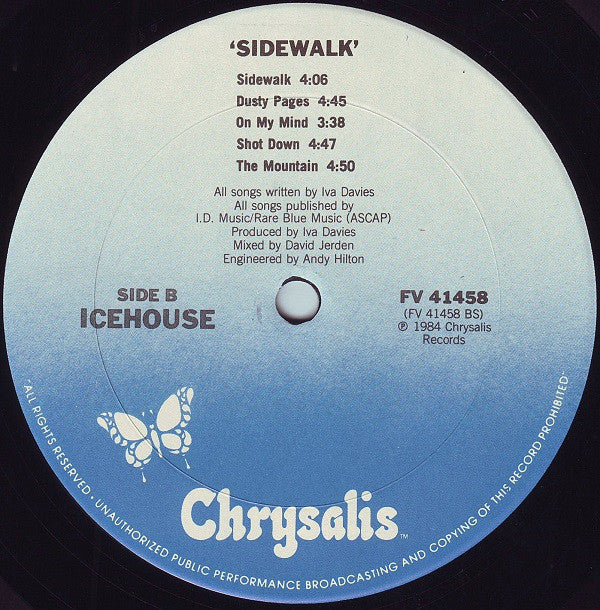 Icehouse : Sidewalk (LP, Album)