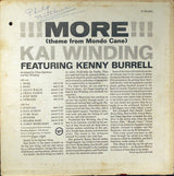 Kai Winding Featuring Kenny Burrell : !!! More !!! (Theme From Mondo Cane) (LP, Album, Mono, MGM)