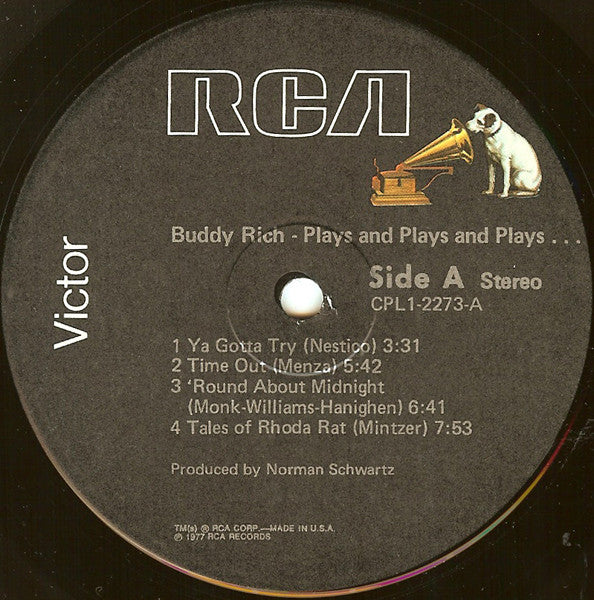 Buddy Rich : Buddy Rich Plays And Plays And Plays (LP, Album)