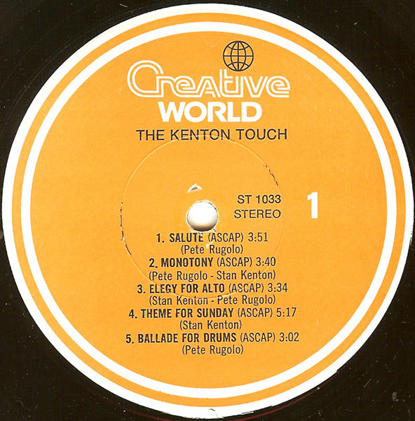 Stan Kenton : The Kenton Touch (LP, Album)