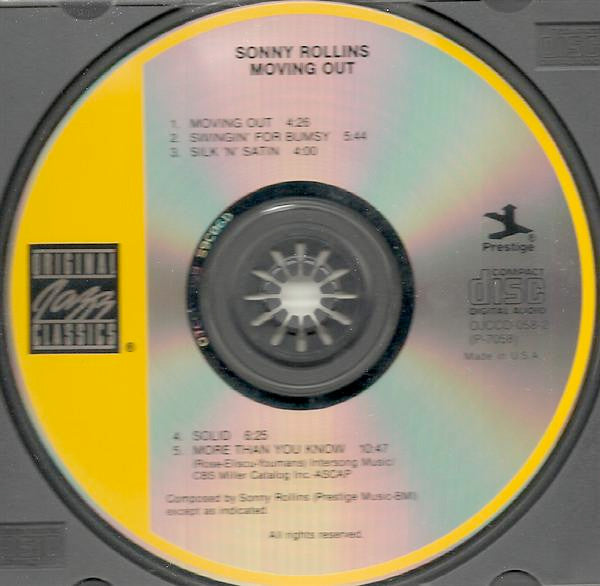 Sonny Rollins : Moving Out (CD, Album, RE, RM)
