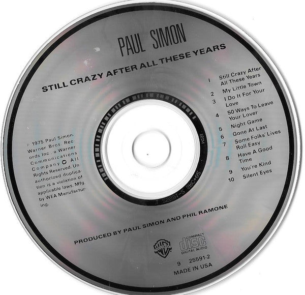 Paul Simon : Still Crazy After All These Years (CD, Album, RE)