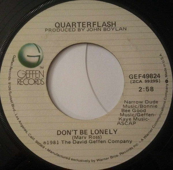 Quarterflash : Harden My Heart (7", Single, Win)