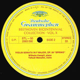 Beethoven* : Beethoven Bicentennial Collection, Music For Violin And Cello, Vol. X (5xLP, © D + Box, Comp, Box)