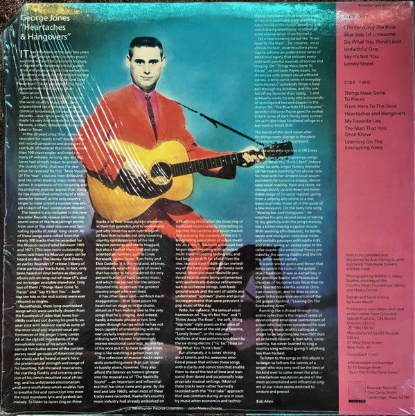 George Jones (2) : Heartaches & Hangovers (LP, Comp)