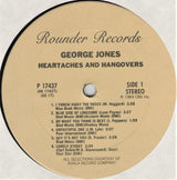 George Jones (2) : Heartaches & Hangovers (LP, Comp)