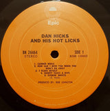 Dan Hicks And His Hot Licks : Original Recordings (LP, Album, Ora)