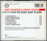 Duke Ellington & Johnny Hodges : Back To Back (Duke Ellington And Johnny Hodges Play The Blues) (CD, Album, RE)