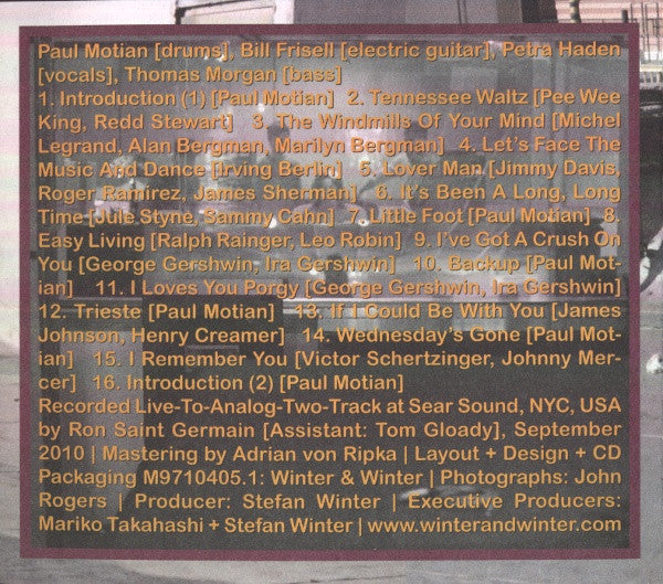 Paul Motian : The Windmills Of Your Mind (CD, Album)